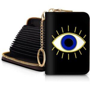 RFID Credit Card Holder Wallets for Women, Evil Eye
